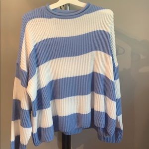 Oversized Color Block Sweater